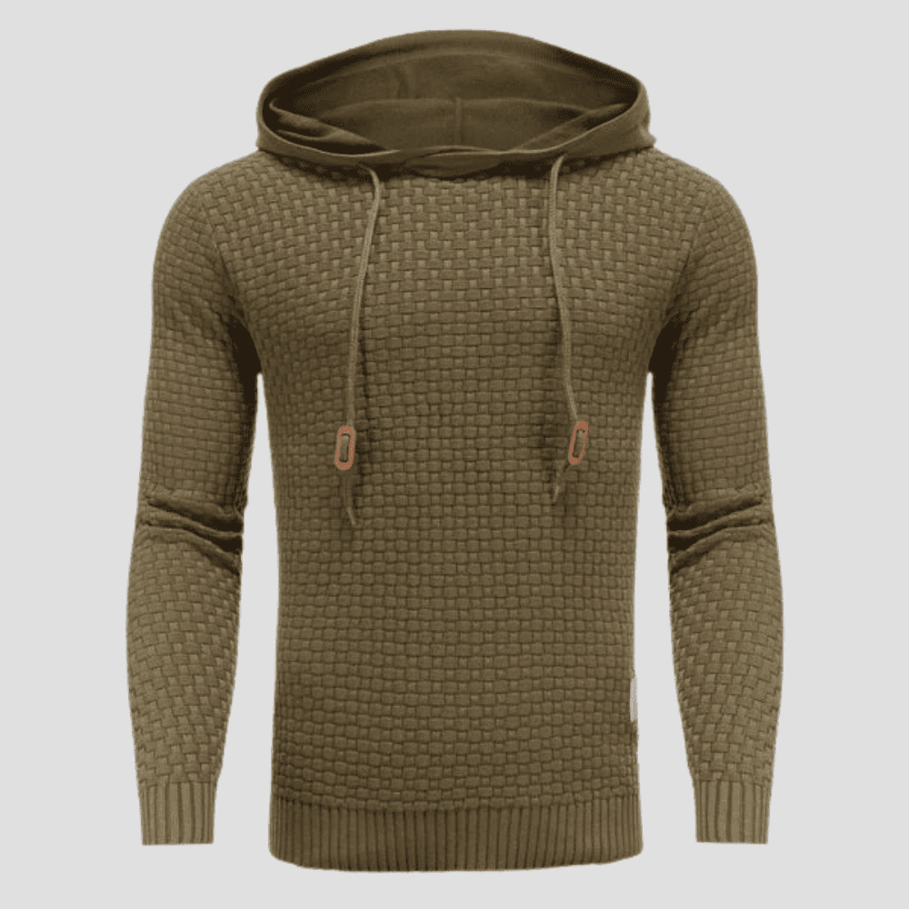 Men's Knit Basketweave Hoodie