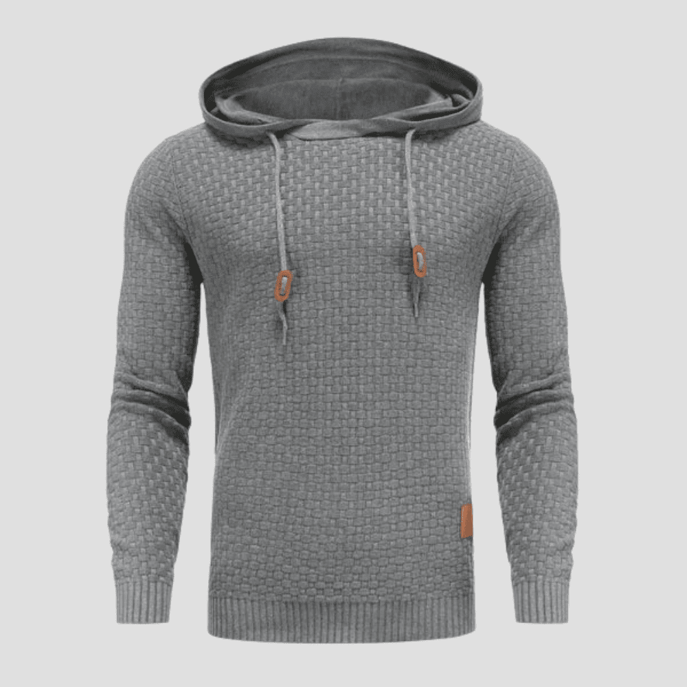 Men's Knit Basketweave Hoodie