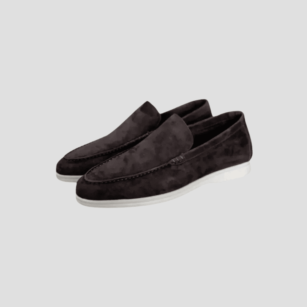Men's Suede Cowhide Slip-On Loafers