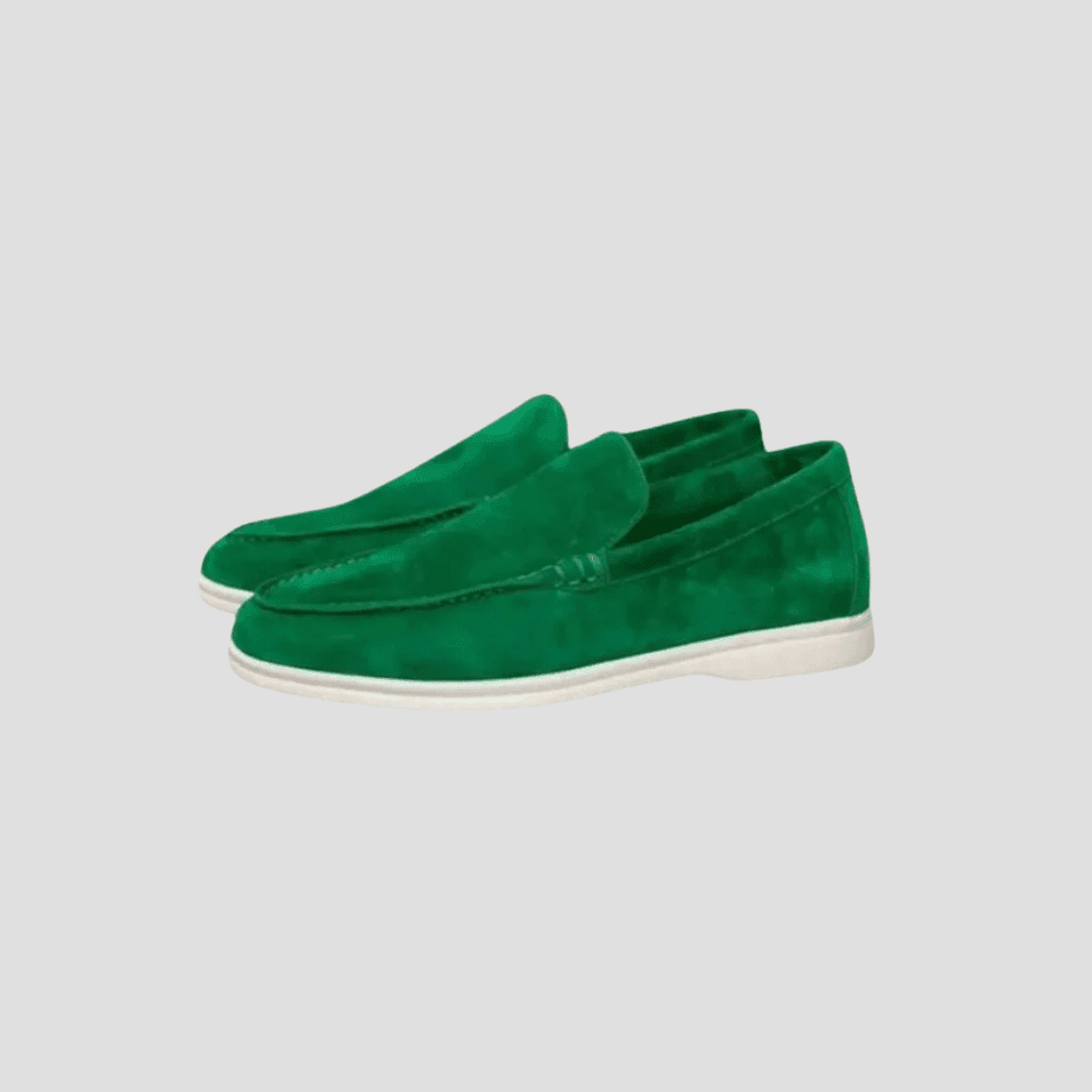 Men's Suede Cowhide Slip-On Loafers