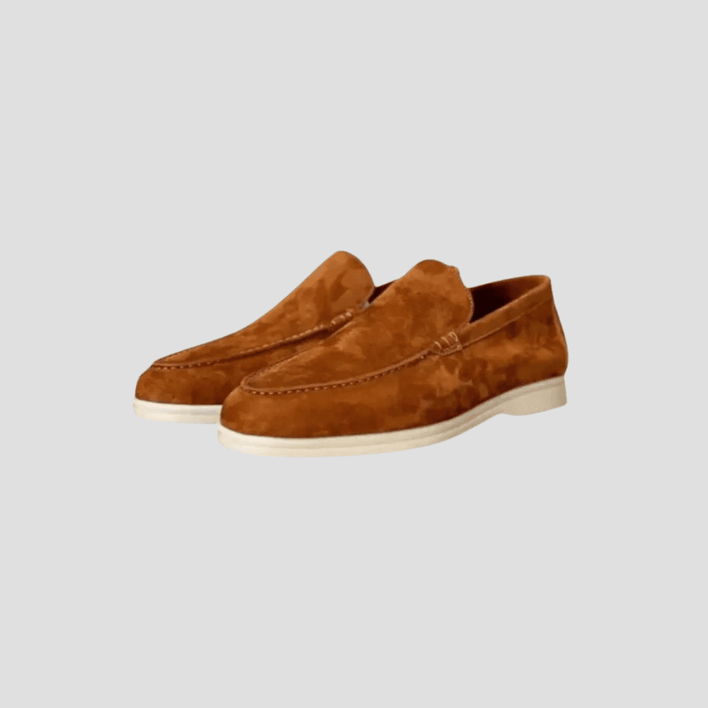 Men's Suede Cowhide Slip-On Loafers