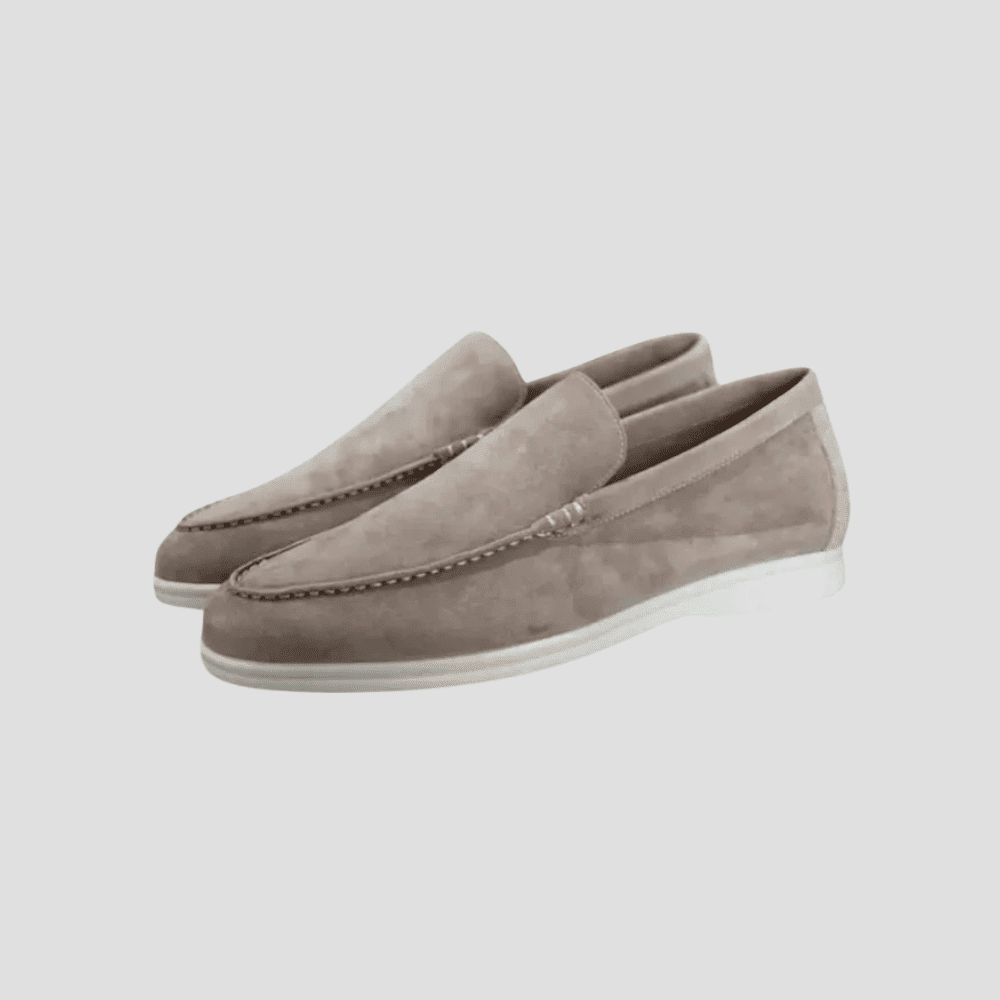 Men's Suede Cowhide Slip-On Loafers