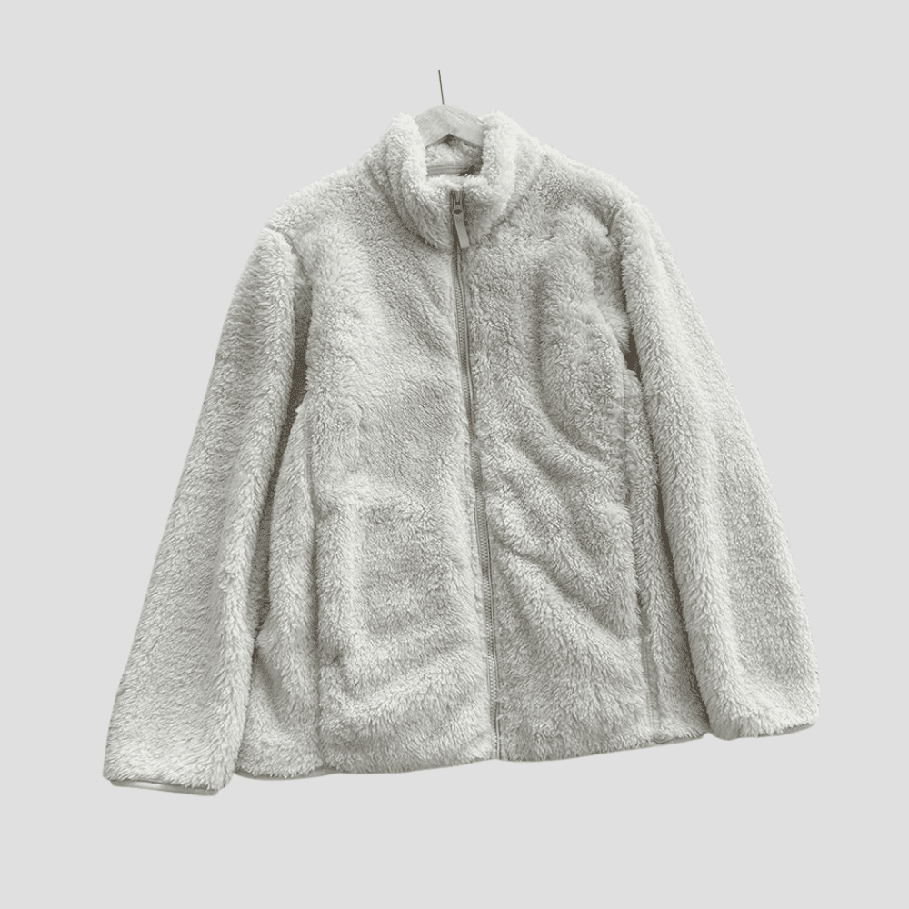 Women's Cozy Warm Full-Zip Sherpa Teddy Jacket