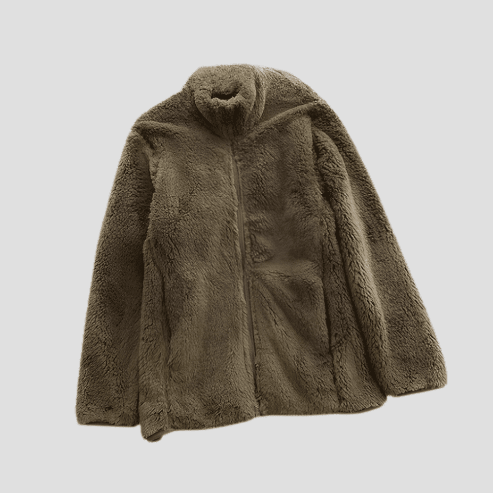 Women's Cozy Warm Full-Zip Sherpa Teddy Jacket