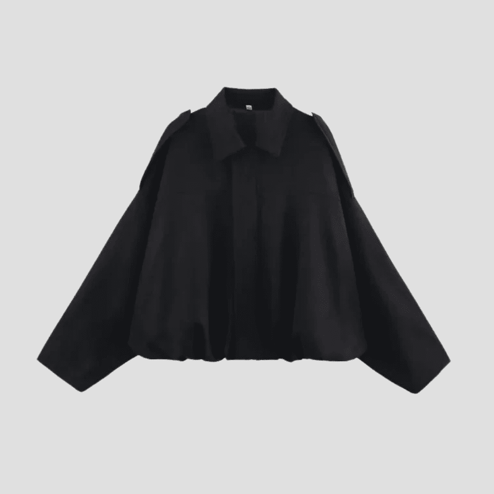 Women's Suede Feel Trendy Boxy Cropped Jacket