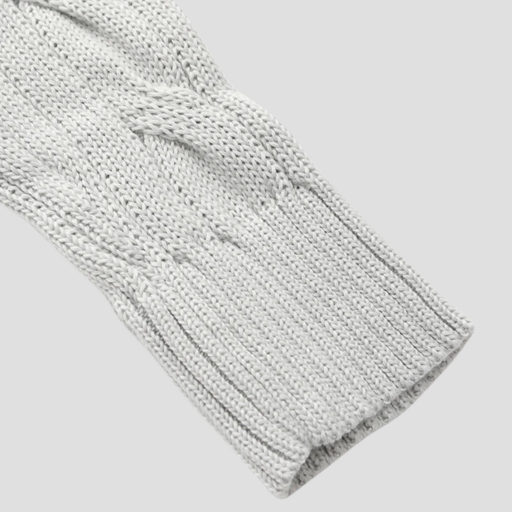  Men's Cable Knit Half-Zip Jumper