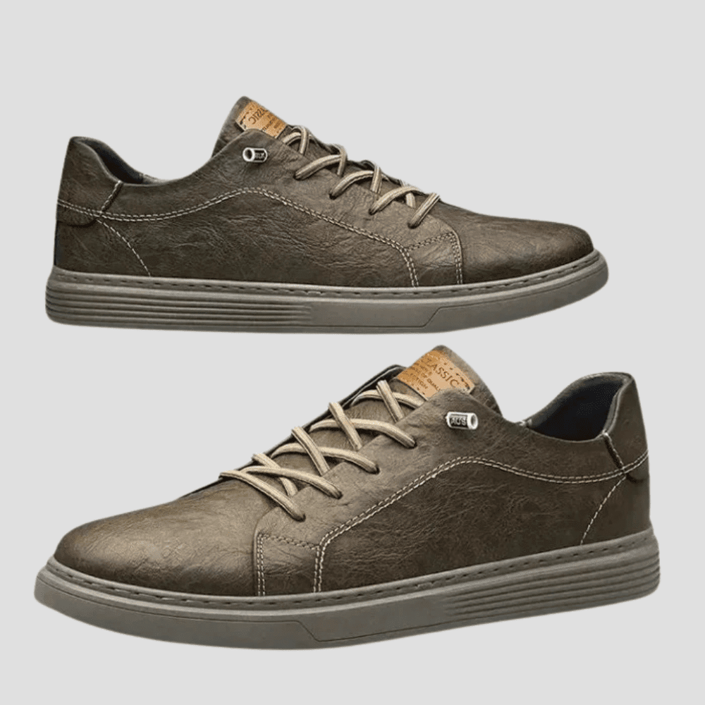Men's Classic Textured Casual Business Sneakers