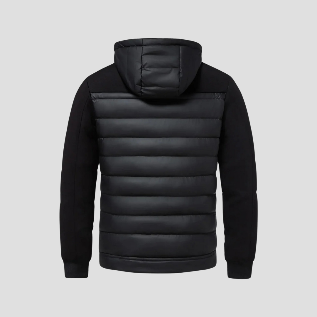  Men's Hooded Puffer Hybrid Jacket