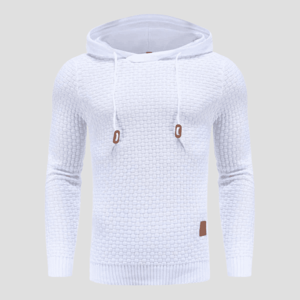 Men's Knit Basketweave Hoodie