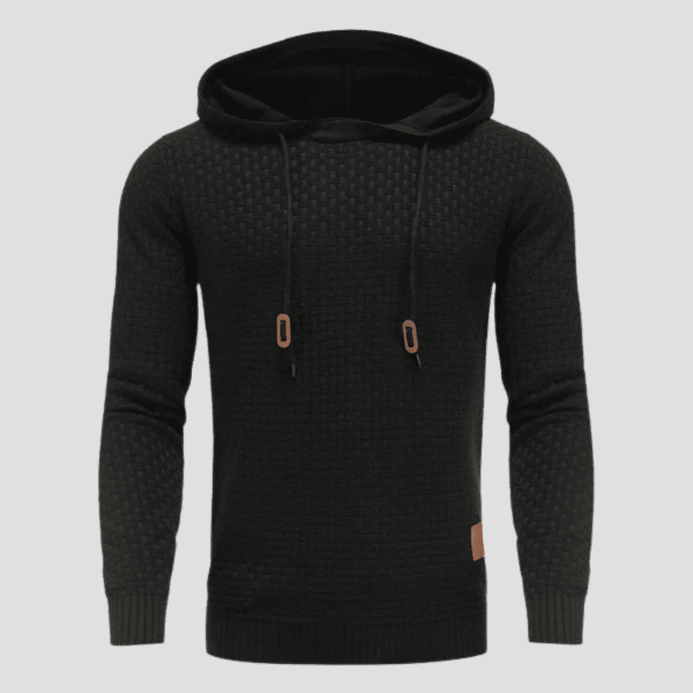 Men's Knit Basketweave Hoodie