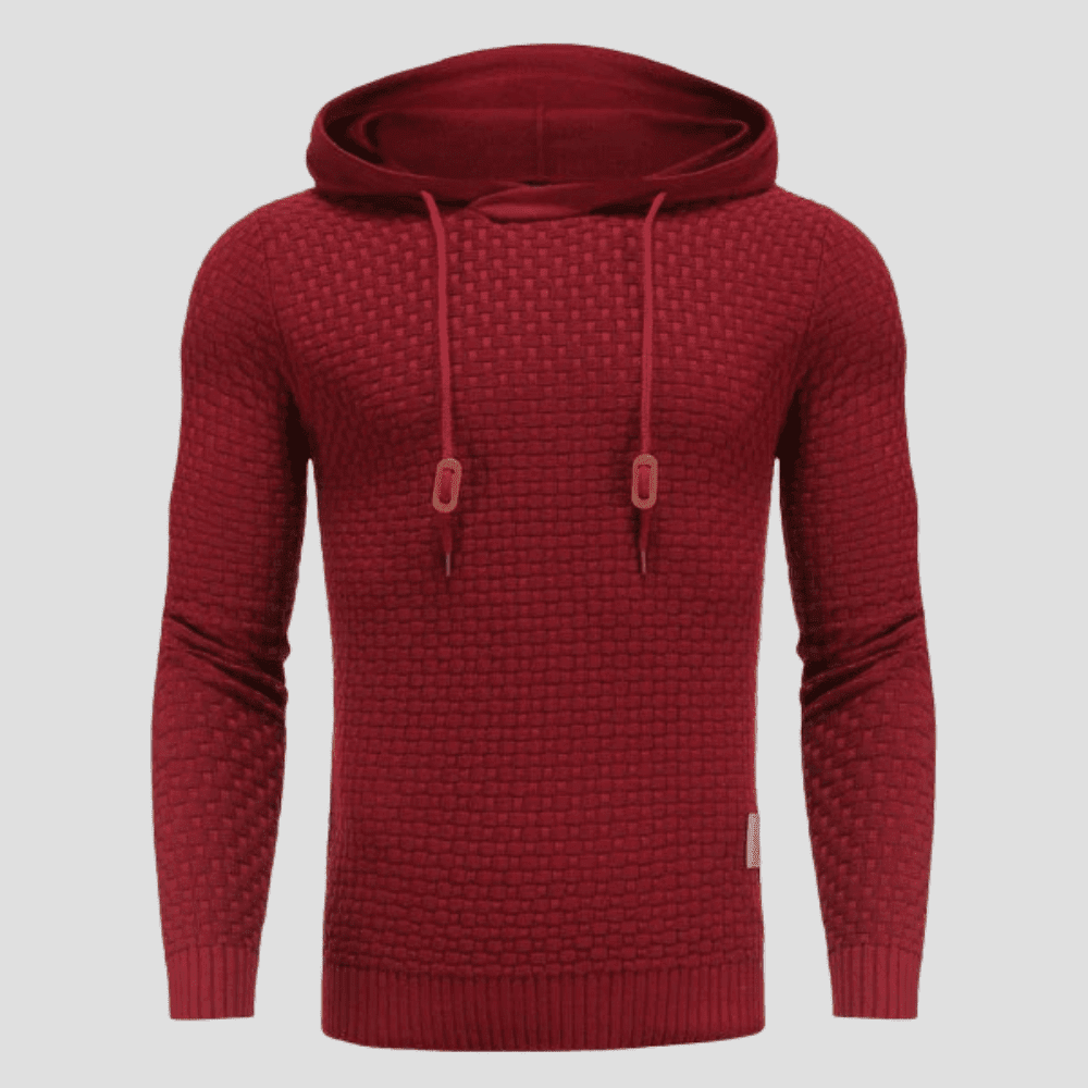 Men's Knit Basketweave Hoodie