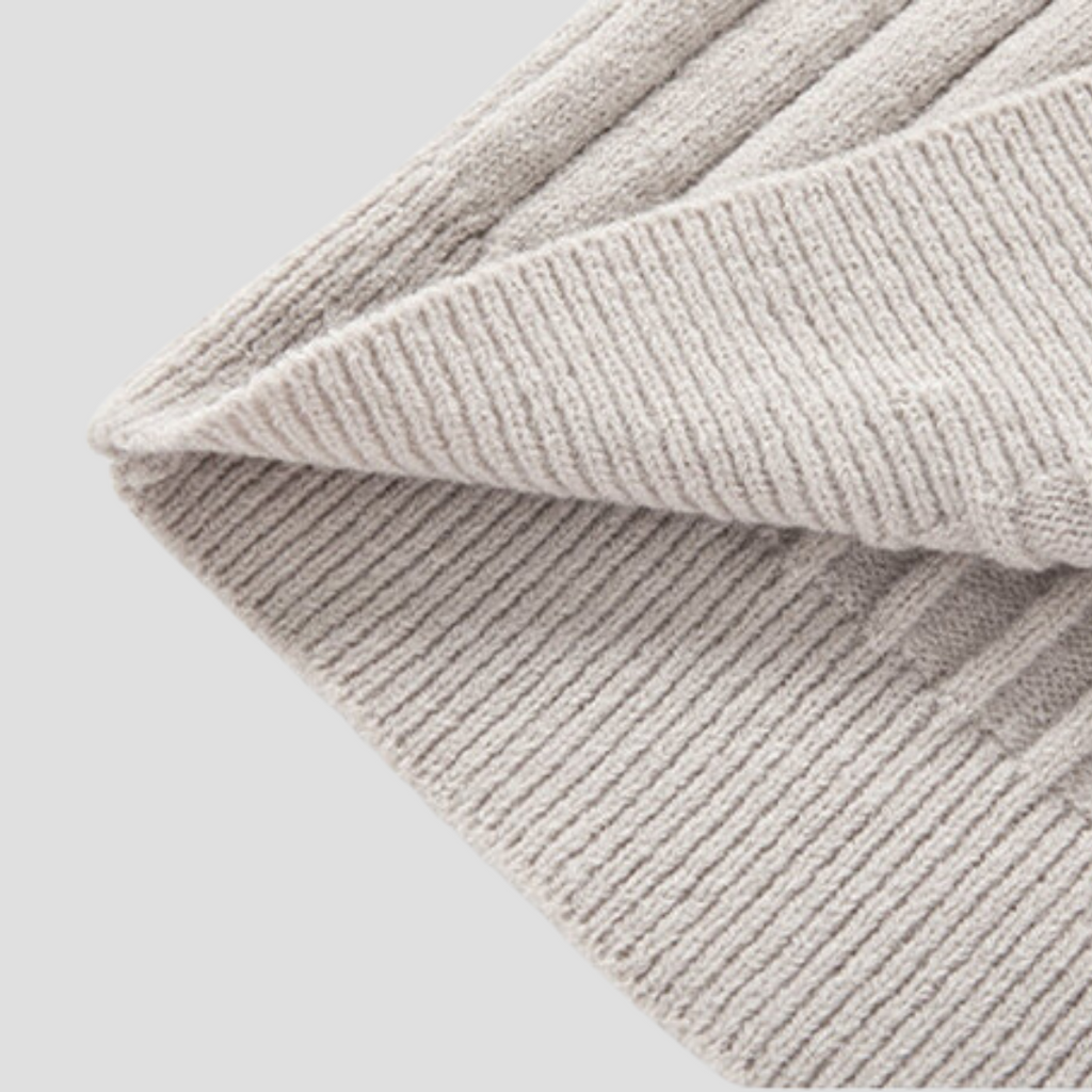  Men's Ribbed Half-Zip Jumper