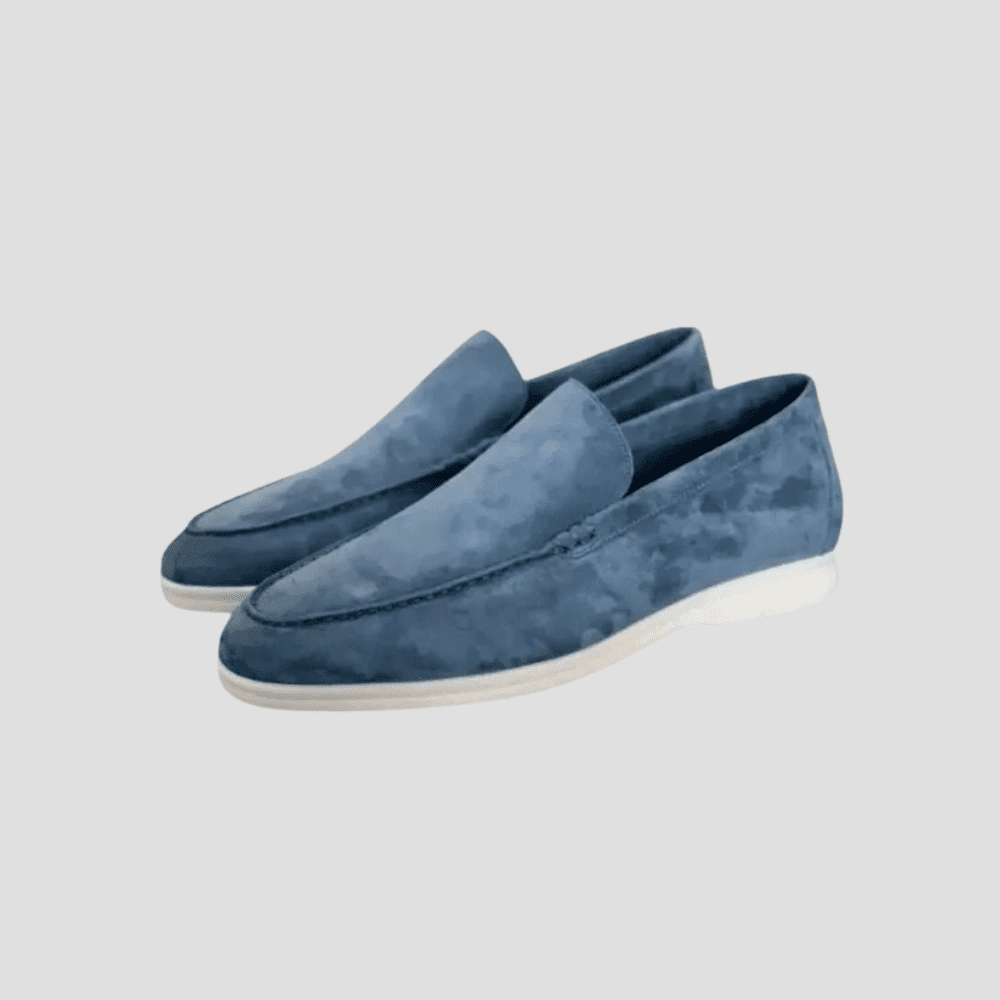 Men's Suede Cowhide Slip-On Loafers
