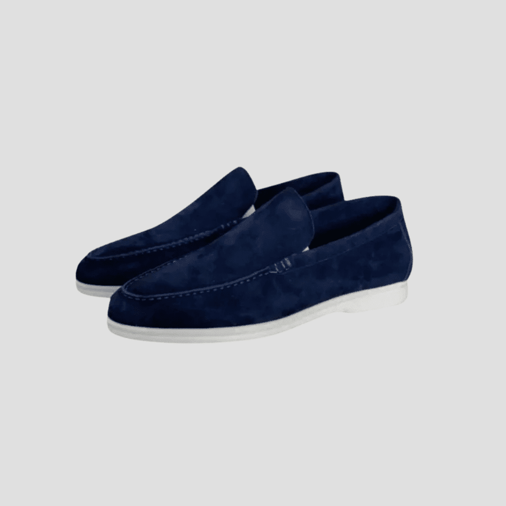 Men's Suede Cowhide Slip-On Loafers