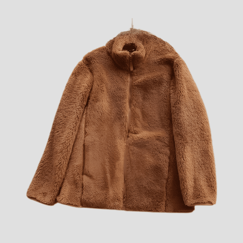 Women's Cozy Warm Full-Zip Sherpa Teddy Jacket