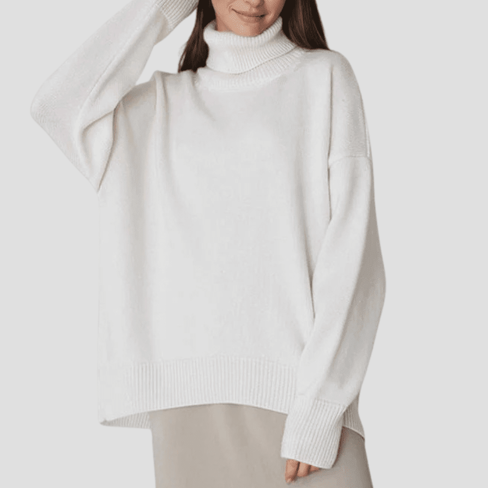Women's Oversized Cozy Knit Turtleneck Jumper